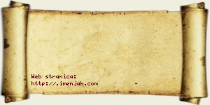 Jovana Ćebić vizit kartica